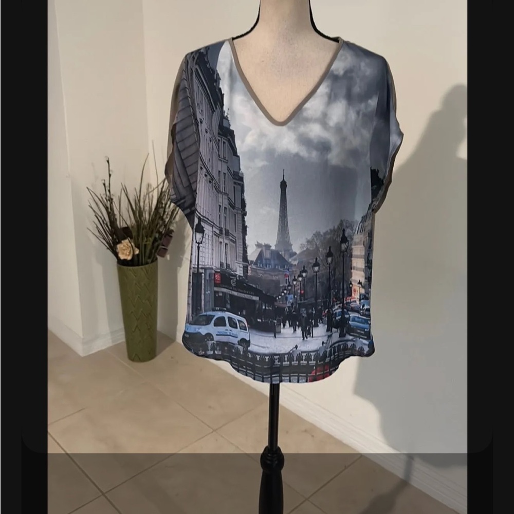 Small shirt a smart vida Paris print 1447